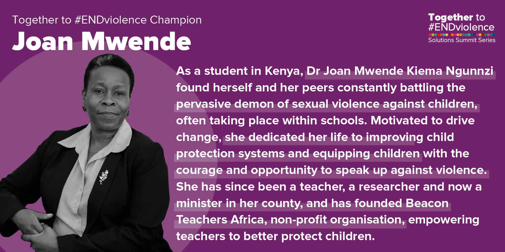 End Violence Champion